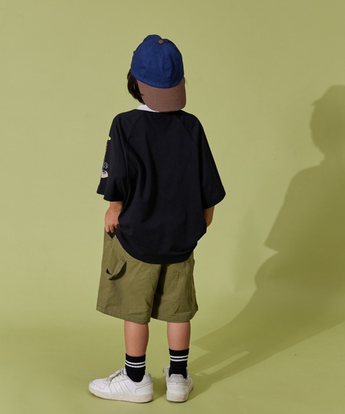 PAIRMANON STREET(ペアマノンストリート)の「【PAIRMANON STREET】半袖 袖プリント ラグラン ビッグ Tシャツ(Tシャツ/カットソー・キッズ・ブラック系その他/ホワイト系その他/ホワイト系その他2/ホワイト系その他3/ブラック系その他2/オレンジ系その他・90/100/110/120/130/140/150/160)」の14枚目の写真