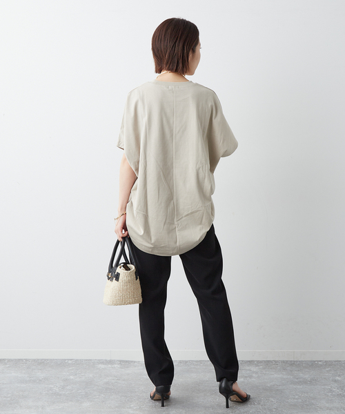 journal standard L'essage(ジャーナルスタンダードレサージュ)の「《追加2》ダブルクロスジョガーパンツ(その他パンツ・レディース・ブラック・FREE)」の4枚目の写真