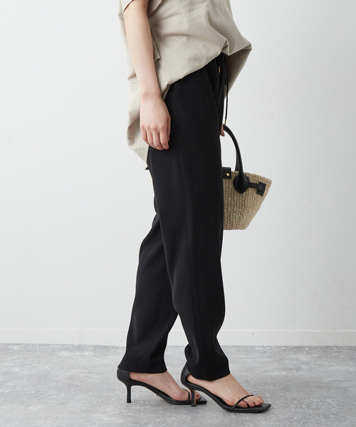 journal standard L'essage(ジャーナルスタンダードレサージュ)の「《追加2》ダブルクロスジョガーパンツ(その他パンツ・レディース・ブラック・FREE)」の5枚目の写真