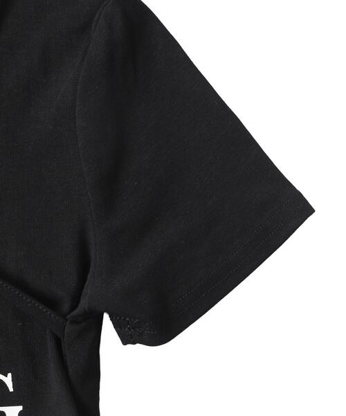 dispark（ディスパーク）の「DISPARK/ストラップ付きデザイントップス（Tシャツ/カットソー・レディース・ホワイト/ブラック・FREE）」の3枚目の写真