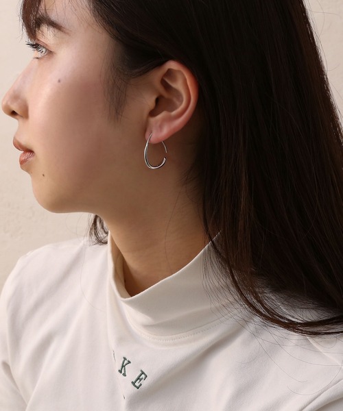 colleca la（コレカラ）の「[silver925]ドロップフックピアス〈金属アレルギー対応〉（ピアス（両耳用）・レディース・ゴールド/シルバー・FREE）」の4枚目の写真