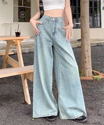 スーパーワイドデニムパンツ