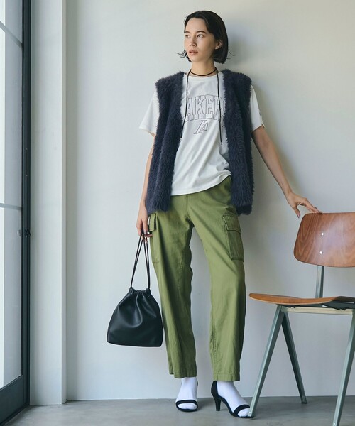 coen（コーエン）の「レザーライク巾着ショルダーバッグ（ショルダーバッグ・レディース・ライトブルー/ブラウン/ライトピンク/ブラック/ゴールド/シルバー・FREE）」の10枚目の写真