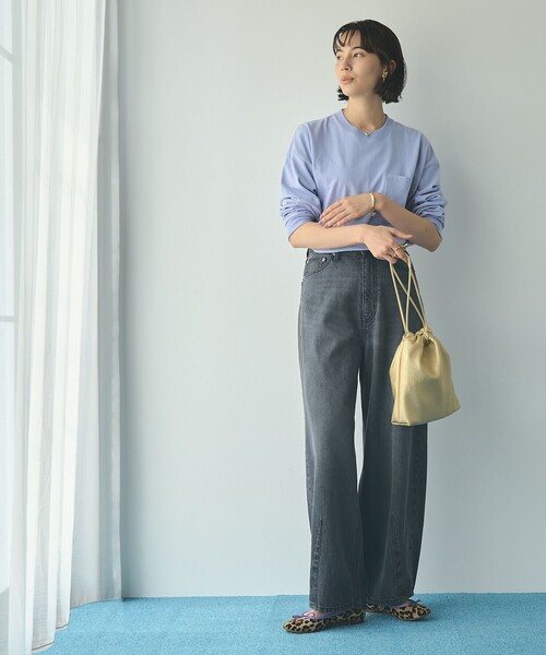 coen（コーエン）の「レザーライク巾着ショルダーバッグ（ショルダーバッグ・レディース・ライトブルー/ブラウン/ライトピンク/ブラック/ゴールド/シルバー・FREE）」の17枚目の写真