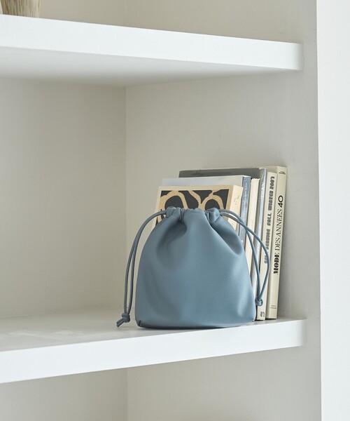 coen（コーエン）の「レザーライク巾着ショルダーバッグ（ショルダーバッグ・レディース・ライトブルー/ブラウン/ライトピンク/ブラック/ゴールド/シルバー・FREE）」の21枚目の写真