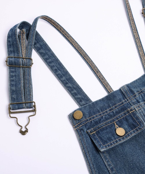 AMELY（エミリー）の「デニムオーバーオール（サロペット/オーバーオール・レディース・ブラック/ブルー・L/M）」の16枚目の写真