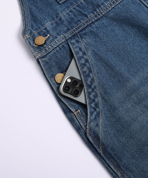 AMELY（エミリー）の「デニムオーバーオール（サロペット/オーバーオール・レディース・ブラック/ブルー・L/M）」の18枚目の写真