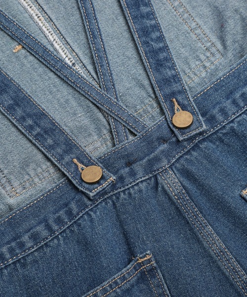 AMELY（エミリー）の「デニムオーバーオール（サロペット/オーバーオール・レディース・ブラック/ブルー・L/M）」の22枚目の写真