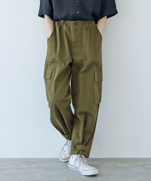 parici カーゴパンツ　カーキ ギャバ ミリタリーパンツ（その他パンツ）｜PAR ICI