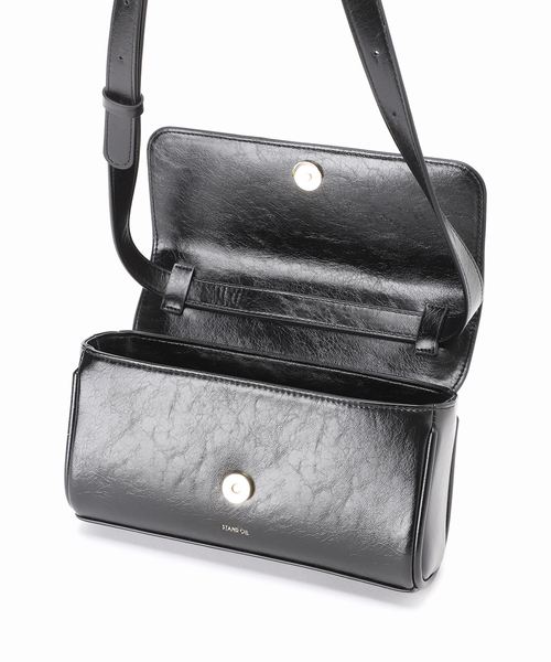 JOURNAL STANDARD（ジャーナルスタンダード）の「【STAND OIL/スタンドオイル】BUTTER BAG 20N-006B-BK（ショルダーバッグ・レディース・ブラウン/ブラック・FREE）」の12枚目の写真