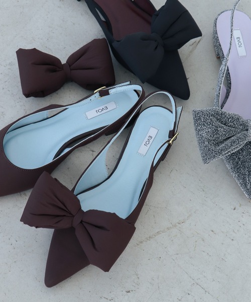 EVOL(イーボル)の「【EVOL】取り外し可リボン2cmヒールバックバンドパンプス IX5466(パンプス・レディース・ブラウン/ブラック/シルバー・22.5cm/22.0cm/23.5cm/23.0cm/25.0cm/24.5cm/24.0cm)」の17枚目の写真