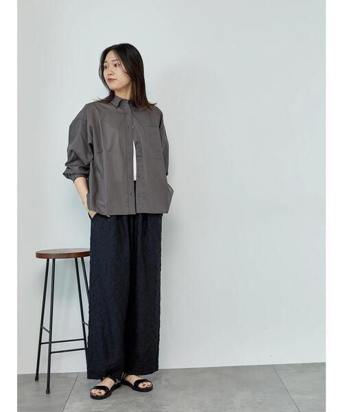 Samansa Mos2 blue（サマンサモスモスブルー）の「レースジャカードバルーンパンツ（その他パンツ・レディース・ブラック/モカ/ブルー・F）」の20枚目の写真