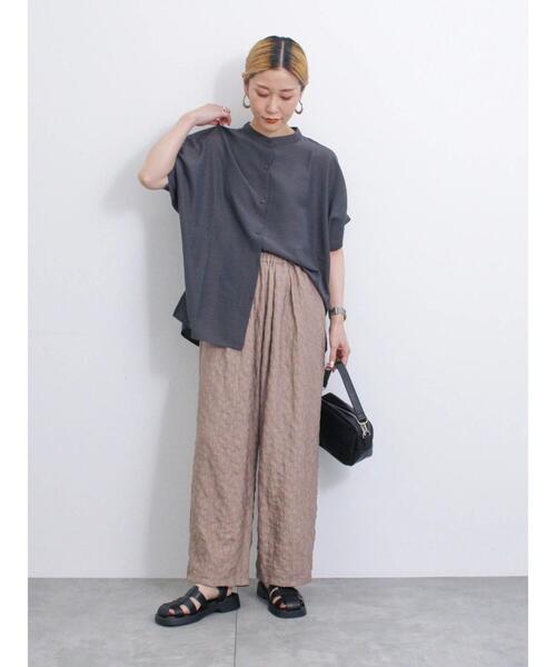 Samansa Mos2 blue（サマンサモスモスブルー）の「レースジャカードバルーンパンツ（その他パンツ・レディース・ブラック/モカ/ブルー・F）」の11枚目の写真