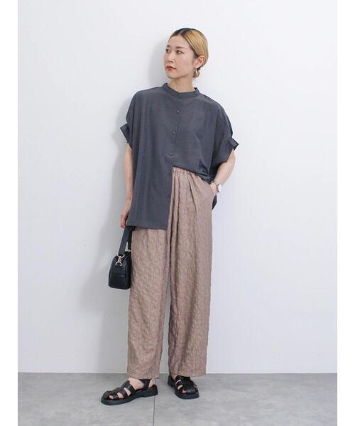 Samansa Mos2 blue（サマンサモスモスブルー）の「レースジャカードバルーンパンツ（その他パンツ・レディース・ブラック/モカ/ブルー・F）」の12枚目の写真