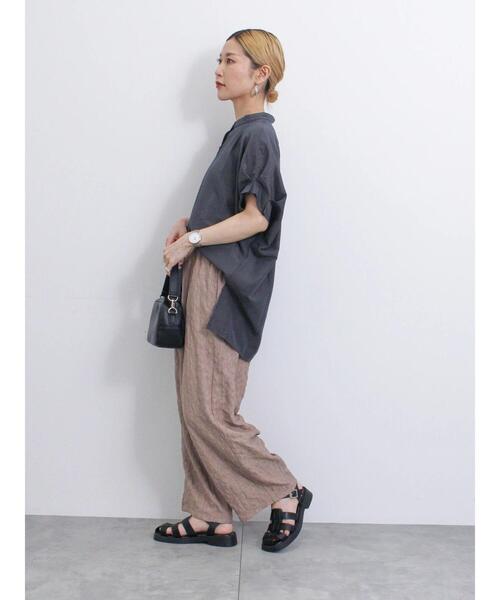 Samansa Mos2 blue（サマンサモスモスブルー）の「レースジャカードバルーンパンツ（その他パンツ・レディース・ブラック/モカ/ブルー・F）」の13枚目の写真