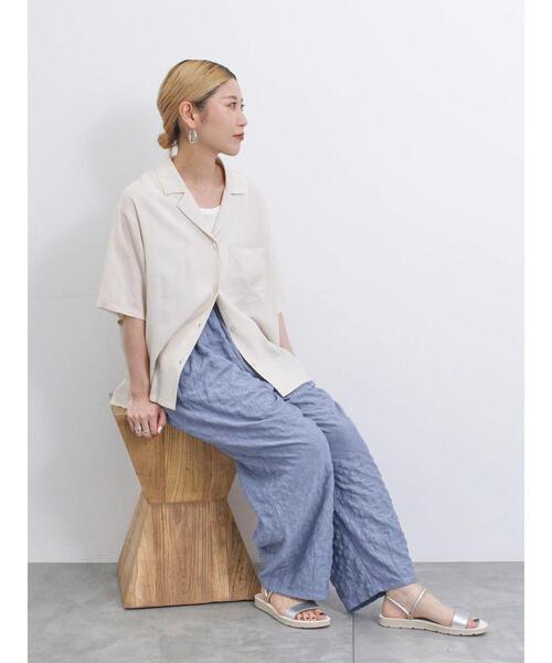 Samansa Mos2 blue（サマンサモスモスブルー）の「レースジャカードバルーンパンツ（その他パンツ・レディース・ブラック/モカ/ブルー・F）」の15枚目の写真