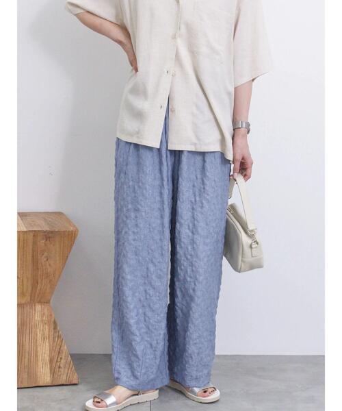 Samansa Mos2 blue（サマンサモスモスブルー）の「レースジャカードバルーンパンツ（その他パンツ・レディース・ブラック/モカ/ブルー・F）」の8枚目の写真