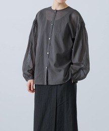 かぐれ | コットンオーガンジーシャツカーディガン(シャツ/ブラウス)