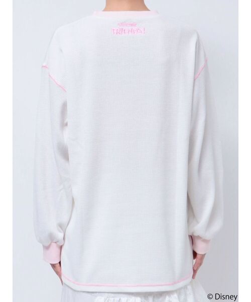 merry jenny（メリージェニー）の「MICKEY＆FRIENDS / サーマルトップス（Tシャツ/カットソー・レディース・グレー/オフホワイト・FREE）」の11枚目の写真