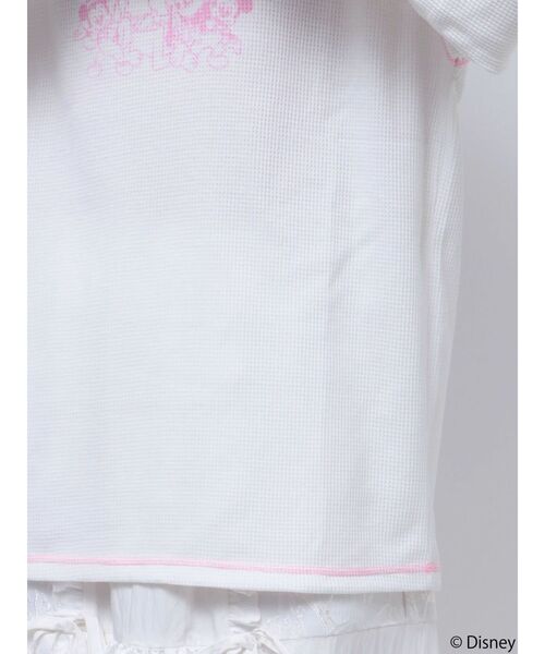 merry jenny（メリージェニー）の「MICKEY＆FRIENDS / サーマルトップス（Tシャツ/カットソー・レディース・グレー/オフホワイト・FREE）」の8枚目の写真