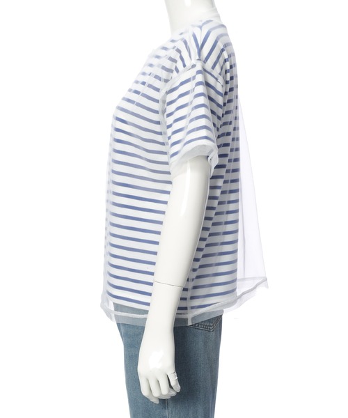 Edit Sheen(エディットシーン)の「チュール×ボーダーTシャツ(Tシャツ/カットソー・レディース・ブラック/ホワイト・M)」の16枚目の写真