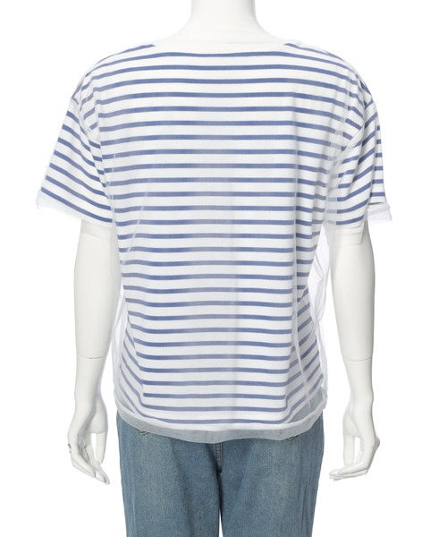Edit Sheen(エディットシーン)の「チュール×ボーダーTシャツ(Tシャツ/カットソー・レディース・ブラック/ホワイト・M)」の17枚目の写真