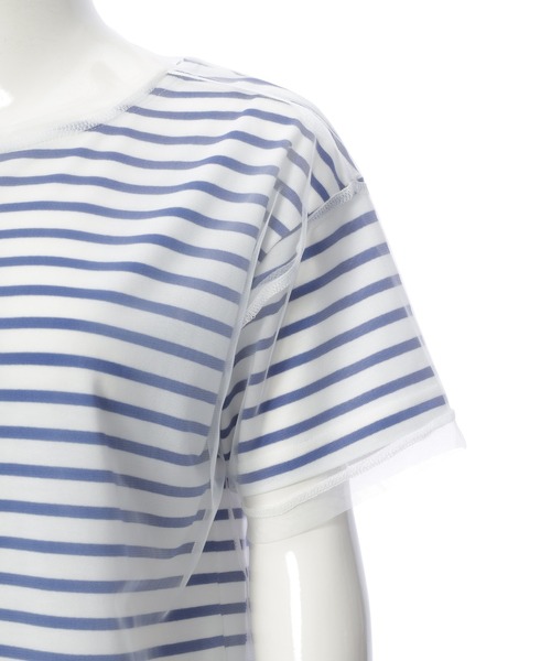 Edit Sheen(エディットシーン)の「チュール×ボーダーTシャツ(Tシャツ/カットソー・レディース・ブラック/ホワイト・M)」の19枚目の写真