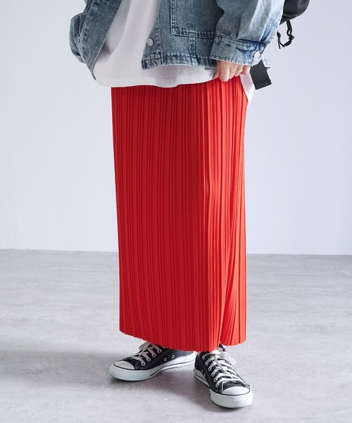 セール】迷わず着れる！大人のロングプリーツスカート（スカート