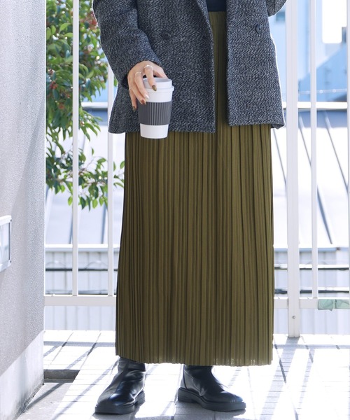 迷わず着れる！大人のロングプリーツスカート（スカート）｜reca（レカ