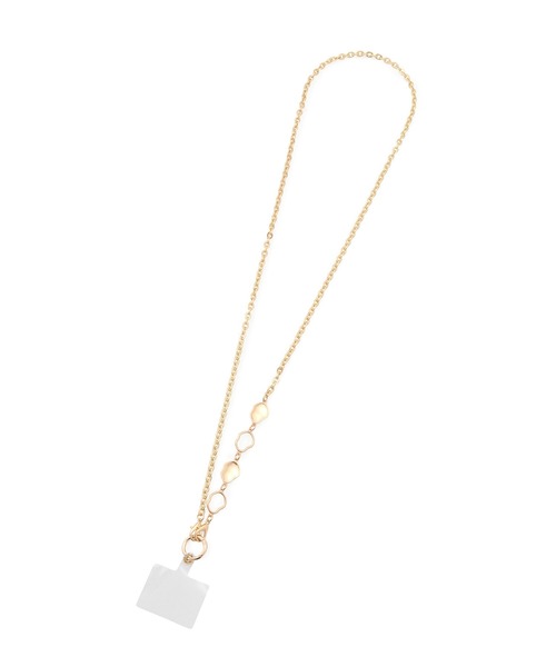 ROPE' PICNIC（ロペピクニック）の「変型メタルチェーンショルダーストラップ（スマホグッズ・レディース・シルバー/ゴールド・FREE）」の3枚目の写真