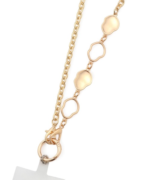 ROPE' PICNIC（ロペピクニック）の「変型メタルチェーンショルダーストラップ（スマホグッズ・レディース・シルバー/ゴールド・FREE）」の4枚目の写真