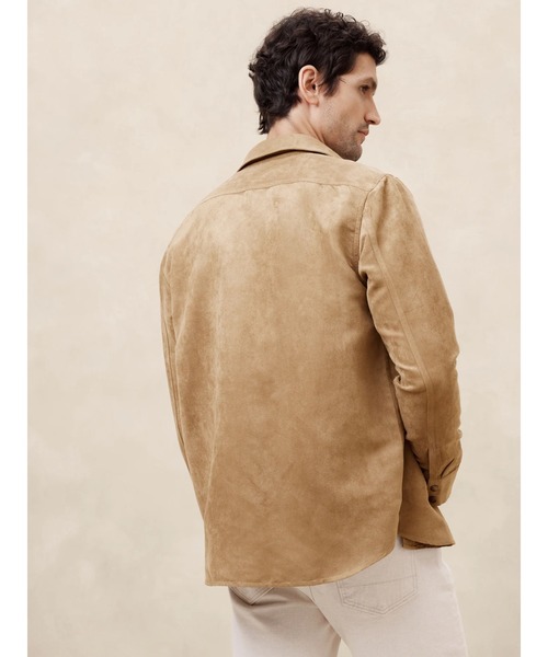 BANANA REPUBLIC FACTORY STORE(バナナリパブリック ファクトリーストア)の「BANANA REPUBLIC FACTORY STORE ヴィーガンスエードシャツ(シャツ/ブラウス・メンズ・ホワイト系その他/ベージュ・L/M/S/XL)」の4枚目の写真