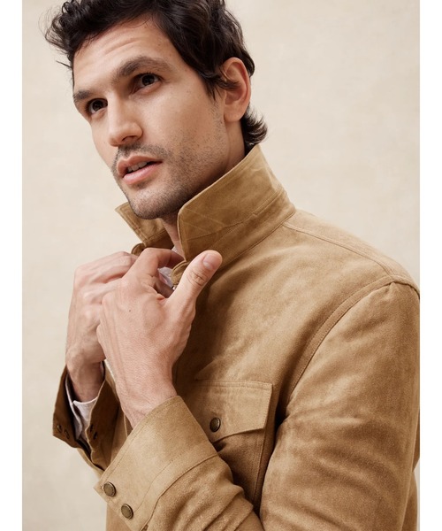 BANANA REPUBLIC FACTORY STORE(バナナリパブリック ファクトリーストア)の「BANANA REPUBLIC FACTORY STORE ヴィーガンスエードシャツ(シャツ/ブラウス・メンズ・ホワイト系その他/ベージュ・L/M/S/XL)」の5枚目の写真