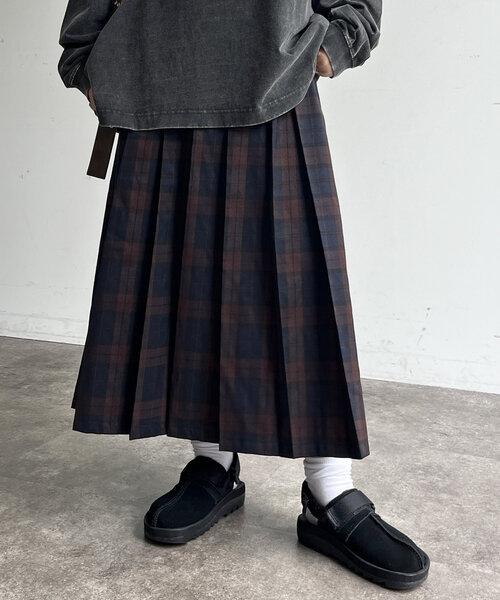 CPCM（シーピーシーエム）の「プリーツミディスカート（スカート・レディース・ブラック/グレー/ネイビー/ベージュ・FREE）」の4枚目の写真