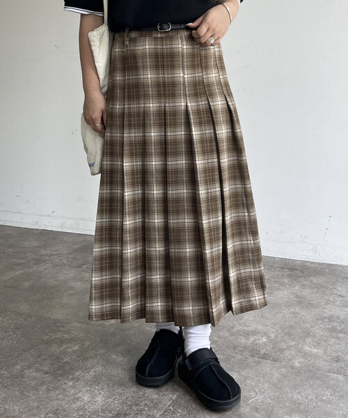 CPCM（シーピーシーエム）の「プリーツミディスカート（スカート・レディース・ブラック/グレー/ネイビー/ベージュ・FREE）」の10枚目の写真