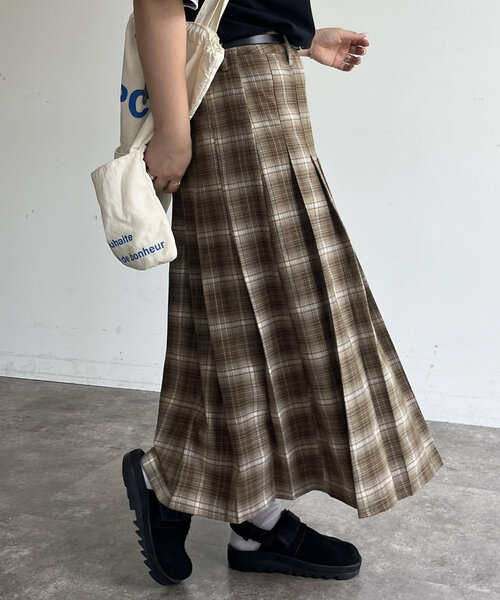 CPCM（シーピーシーエム）の「プリーツミディスカート（スカート・レディース・ブラック/グレー/ネイビー/ベージュ・FREE）」の12枚目の写真