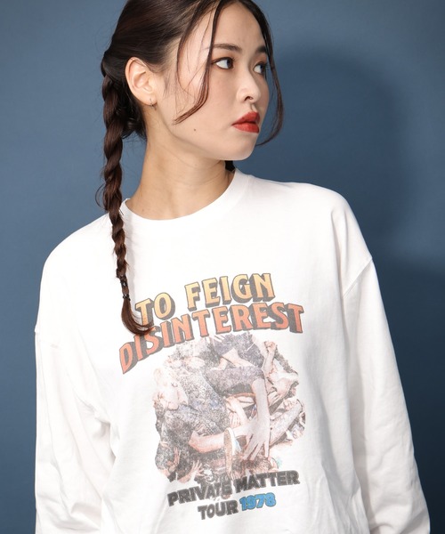 PBLIM(ページボーイリム)の「PBLIM/ロックバンドロンT(Tシャツ/カットソー・レディース・チャコールグレー/オフホワイト/ブラウン・LARGE/MEDIUM)」の21枚目の写真