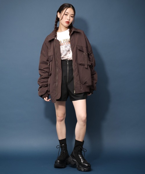 PBLIM(ページボーイリム)の「PBLIM/ロックバンドロンT(Tシャツ/カットソー・レディース・チャコールグレー/オフホワイト/ブラウン・LARGE/MEDIUM)」の19枚目の写真