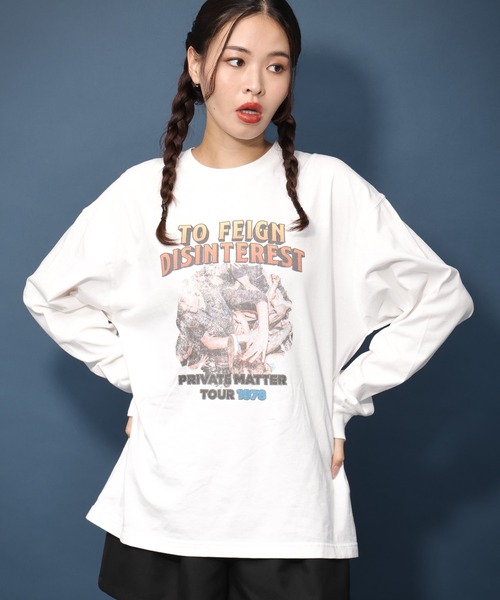 PBLIM(ページボーイリム)の「PBLIM/ロックバンドロンT(Tシャツ/カットソー・レディース・チャコールグレー/オフホワイト/ブラウン・LARGE/MEDIUM)」の20枚目の写真