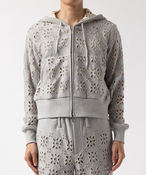 masu FLOWER HOLE ZIP-UP SWEAT PARKA | MIKAS-HUNDEPHYSIO.DE