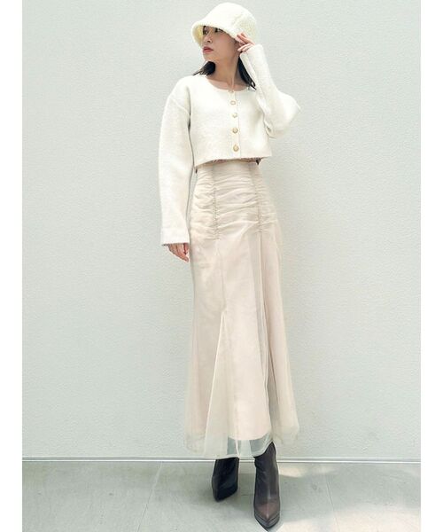 RESEXXY（リゼクシー）の「チュールマーメイドスカート（スカート・レディース・ブルー/アイボリー/ブラック・FREE）」の14枚目の写真