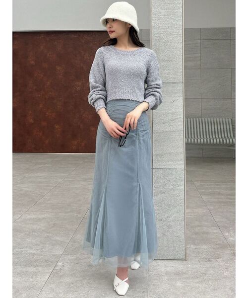 RESEXXY（リゼクシー）の「チュールマーメイドスカート（スカート・レディース・ブルー/アイボリー/ブラック・FREE）」の17枚目の写真