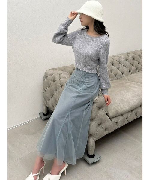 RESEXXY（リゼクシー）の「チュールマーメイドスカート（スカート・レディース・ブルー/アイボリー/ブラック・FREE）」の20枚目の写真