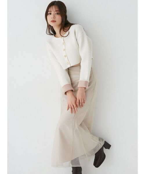 RESEXXY（リゼクシー）の「チュールマーメイドスカート（スカート・レディース・ブルー/アイボリー/ブラック・FREE）」の22枚目の写真