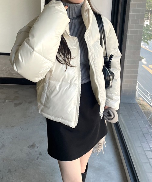 セール】ダブルジップ中綿ダウンジャケット【ナイロン/タフタ