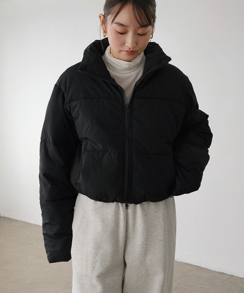 セール】ダブルジップ中綿ダウンジャケット【ナイロン/タフタ