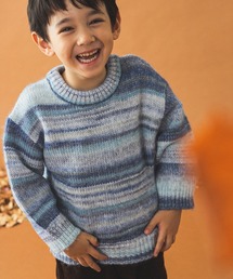 B:MING by BEAMS（ビーミングバイビームス）の「マルチグラデーション プルオーバー ニット 2024FW（90～140cm）（ニット/セーター・キッズ）」