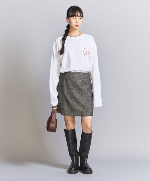 BEAUTY&YOUTH UNITED ARROWS（ビューティーアンドユースユナイテッドアローズ）の「ツイード ミニスカート（スカート・レディース・ナチュラル/ブラック・S/M）」の6枚目の写真