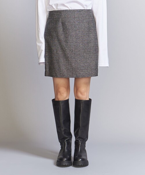 BEAUTY&YOUTH UNITED ARROWS（ビューティーアンドユースユナイテッドアローズ）の「ツイード ミニスカート（スカート・レディース・ナチュラル/ブラック・S/M）」の9枚目の写真