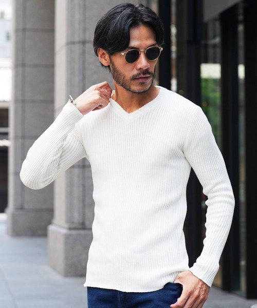 コットンタッチテレコニットセーター（ニット/セーター）｜JIGGYS SHOP